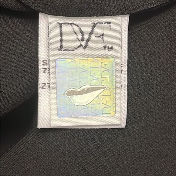 Diane von Furstenberg Black Sleeveless Pullover Sheath Dress w/ Braided Accent-4 - Picture 14 of 16